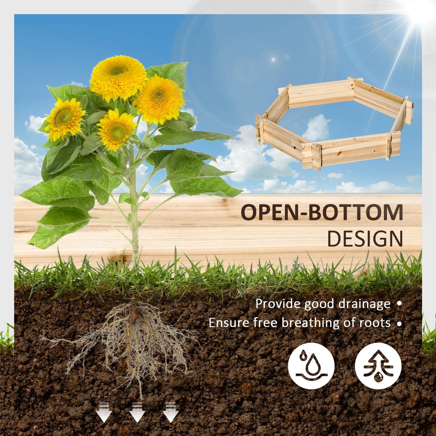 Screwless Hexagon Garden Bed – DIY Planter Box