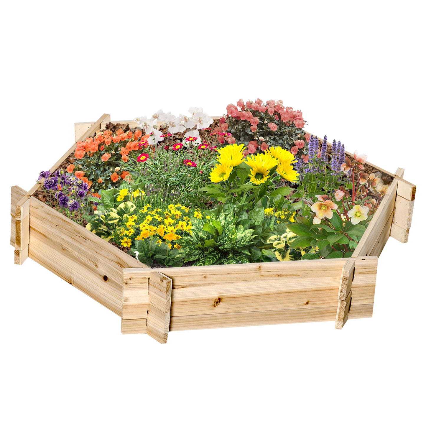 Screwless Hexagon Garden Bed – DIY Planter Box