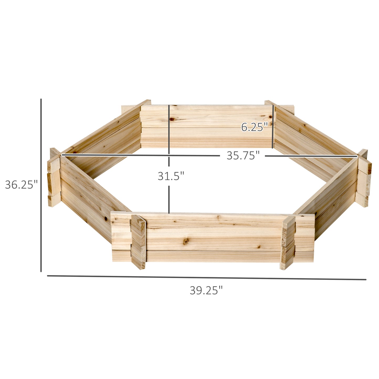 Screwless Hexagon Garden Bed – DIY Planter Box